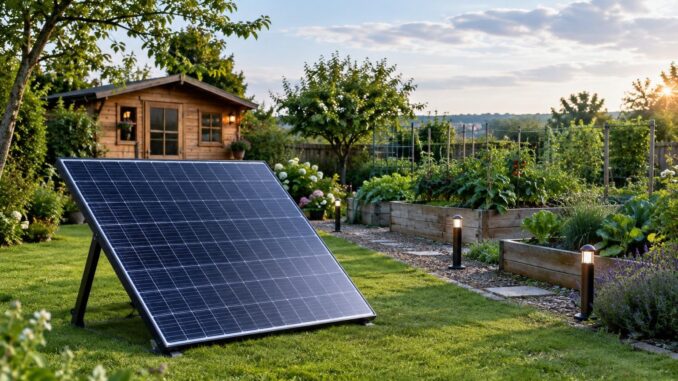 Titelbild zu Eigenversorgung mit erneuerbarer Energie im Garten